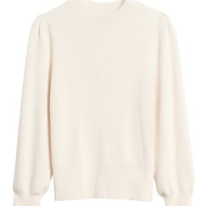 Banana Republic Puff-Sleeve Cropped Sweater